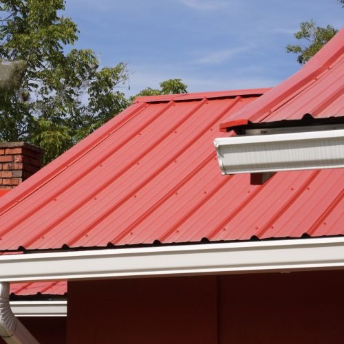 Red metal roof